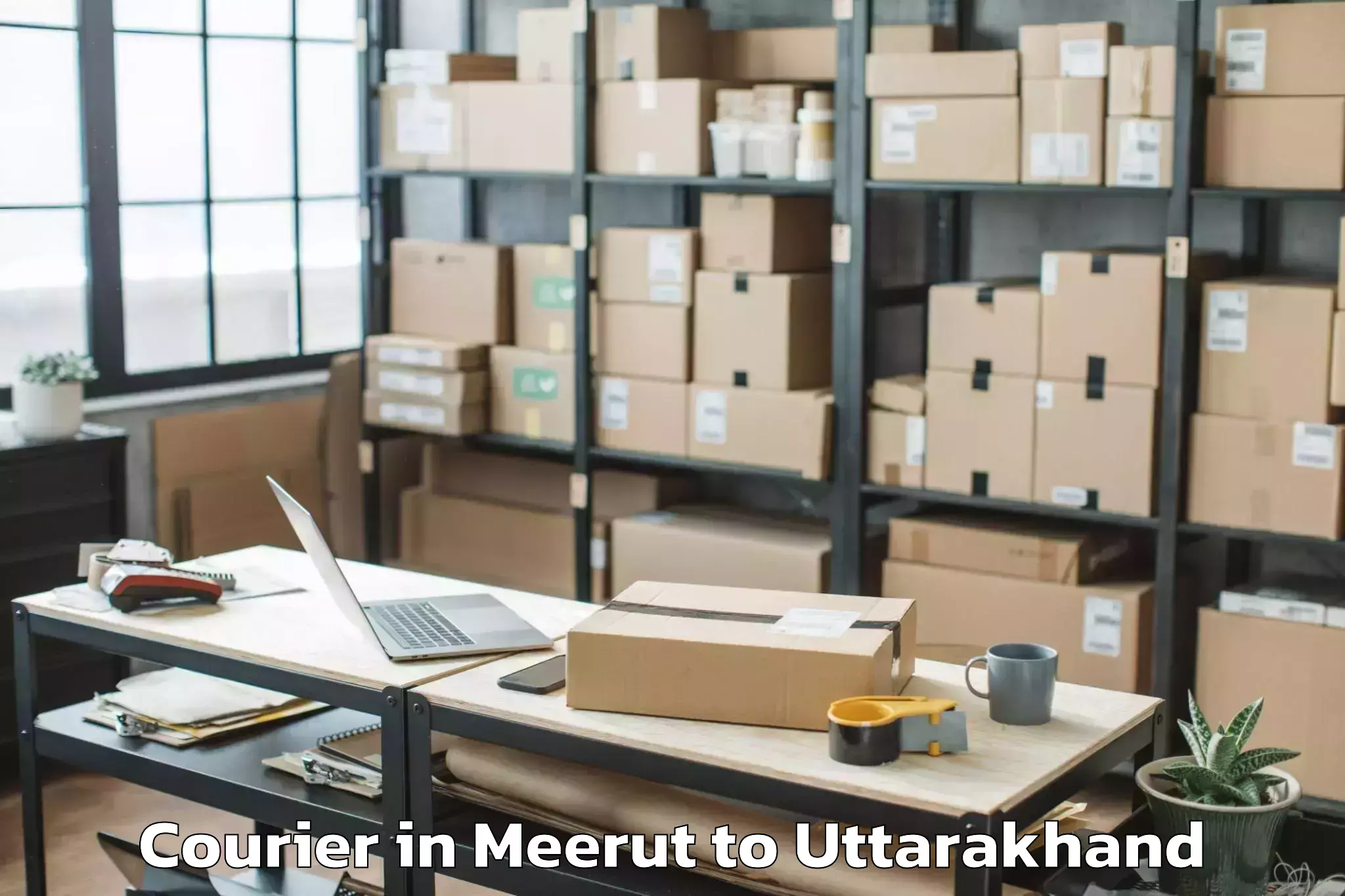 Meerut to Hemwati Nandan Bahuguna Garhwa Courier Booking